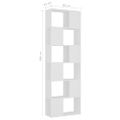 vidaXL Knižnica deliaca stena biela 60x24x186 cm