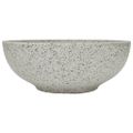 vidaXL Umývadlo na dosku sivé okrúhle Φ41x14 cm keramické