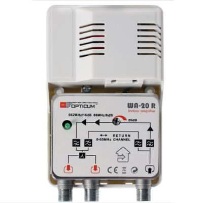 Domový zosilňovač Opticum WA-20 R, 50/60 Hz, RED Domovní zesilovač Opticum WA-20 R, 50/60 Hz, RED