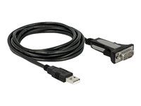 USB / sériový kábel - USB (M) do DB-9 (M) - 3 m - krídlové skrutky