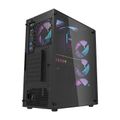 Počítačová skrinka Darkflash DK351 + 4 ventilátory (čierna)