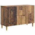 vidaXL Servírovacia skriňa Staré drevo 89 x 34,5 x 60 cm
