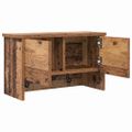 vidaXL Vešiak na stenu Nástenná montáž Staré drevo 50 x 20 x 30 cm