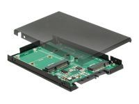 9.5 mm - Radič úložiska - mSATA, M.2 - M.2 Card / mSATA - SATA 6Gb/s