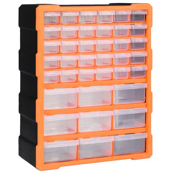 vidaXL Organizér s 39 zásuvkami 38x16x47 cm
