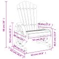 vidaXL Záhradná stolička Adirondack jedľový masív