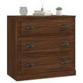 vidaXL Komoda hnedý dub 70x35,5x67,5 cm spracované drevo