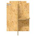 vidaXL Základňa terária s poličkou Hnedá 100 x 40 x 50 cm OSB