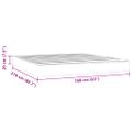 vidaXL Matrac s taštičkovými pružinami stredná tvrdosť tmavosivý 160x210x20 cm zamat
