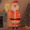 vidaXL Vianočný Santa Claus 200 LED Teplá biela 100 x 180 cm Látka