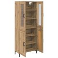 vidaXL Highboard 2 ks Remeselný dub 69,5 x 34 x 180 cm
