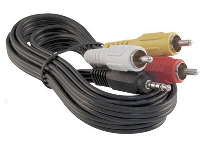 Kábel TIPA JACK 3.5 stereo 4pin/3xCINCH 1,5m
