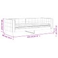 vidaXL Denná posteľ s matracom ružová 80x200 cm zamat