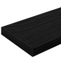 vidaXL Polica na knihy 3 úrovní 4 ks 100 x 10 x 1,5 cm Čierny