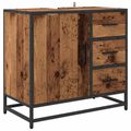 vidaXL Sada kúpeľňového nábytku 3 ks Staré drevo 35 x 37,5 x 100 cm