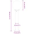 vidaXL Stĺpikové svietidlo 80 cm nehrdzavejúca oceľ IP44