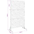 vidaXL Záves na zabezpečenie súkromia 100 x 50 x 180 cm Hrdzavý