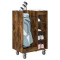 vidaXL Golfová skriňa s kolesom Dymová dub 65 x 45 x 98 cm