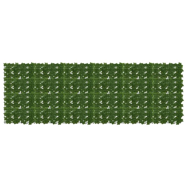 vidaXL Balkónový plôtik s listami Zelená 300 x 100 cm