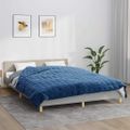 vidaXL Záťažová prikrývka modrá 200x225 cm 13 kg látka
