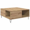 vidaXL Konferenčný stolík Remeselný dub 80 x 80 x 36,5 cm