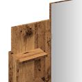 vidaXL toaletný stolík so zrkadlom Old Wood 96x39x142 cm