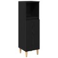 vidaXL Kúpeľňový kabinet Čierny dub 30 x 30 x 100 cm Kompozitné drevo