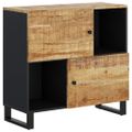 vidaXL Komoda s 2 dvierkami 80x33x75 cm masívny mangovník