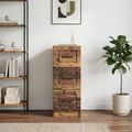 vidaXL Zásuvkový kabinet Staré drevo 33 x 34,5 x 87 cm