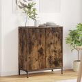 vidaXL Servírovacia skriňa Dymová dub 69,5 x 33 x 82 cm
