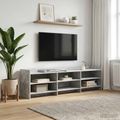 vidaXL TV skrinka 168 x 33 x 47 cm Betónovo sivá Kompozitné drevo