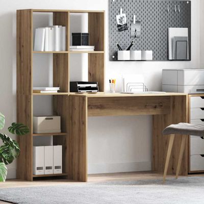 vidaXL Stôl Remeselný dub 138,5 x 55 x 143 cm Kompozitné drevo
