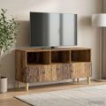 vidaXL TV skrinka 102 x 34,5 x 50 cm Staré drevo Kompozitné drevo