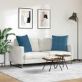 vidaXL Vankúše na pohovku 2 pcs Modrá 60 x 60 cm Kordúrová tkanina