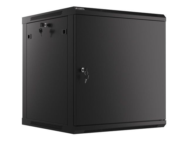 LANBERG RACKOVÁ SKRIŇA 19'' NÁSTENNÁ 12U/600X600 PRO VLASTNÚ MONTÁŽ S KOVOVÝMI DVERAMI ČIERNA