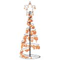 vidaXL LED vianočný stromček s ozdobami 80 LED teplá biela 120 cm