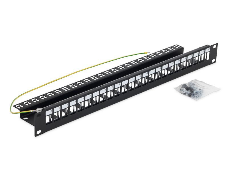 19'' modulárny patch panel pre max.24 keystonov