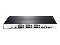 Prepínač - L3 - inteligentný - 24 x 10/100/1000 (PoE+) + 4 x 10 Gigabit SFP+ - desktop, Lze montovať do rozvádzača - PoE+ (370 W)
