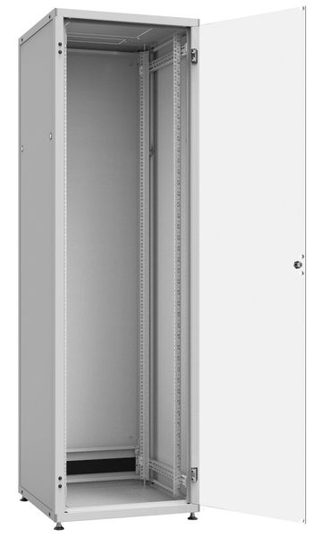 Solarix rozvaděč LC-50 42U, 600x800 RAL 7035, skleněné dveře Rozvadec, stojanový, 19", výška 42U, 600×800, nosnost 1000kg, složený, šedý