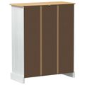 vidaXL Skriňa na topánky s poličkou s dverami Biela 86 x 38,5 x 108 cm