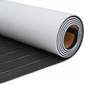 vidaXL Loďová podložka Pruhovaný Tmavo šedá a biela 240 x 60 cm EVA