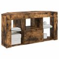 vidaXL Rohový LED TV kabinet 100 x 40 x 50 cm Dymová dub