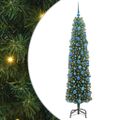vidaXL Umelý vianočný stromček Zelená 180 cm PVC, oceľ a plast