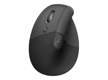 Logitech Lift Vertikálna ergonomická myš - Grafitová pre ľavákov, 400-4000dpi, 6 tlačidiel, bluetooth, logitech bolt
