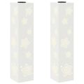 vidaXL Solárne LED svetlo na chodník 2 ks Teplá biela 18 x 18 x 80 cm