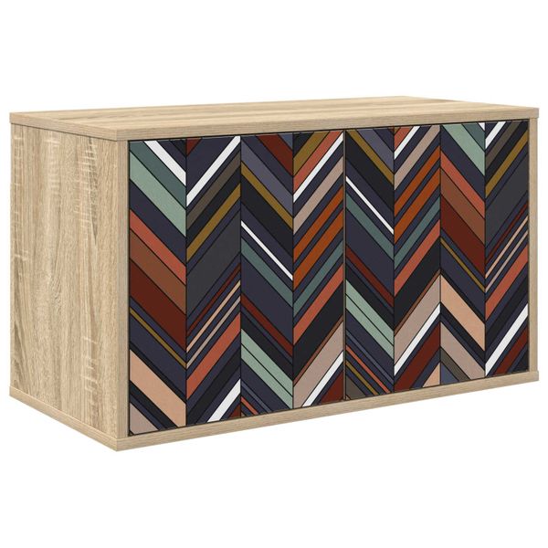 vidaXL Nástenný TV kabinet OMMEN 69 x 33 x 40 cm Dub sonoma