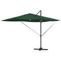 vidaXL Slnečník Zelená 351 x 250 x 253 cm Polyester a hliník