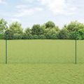 vidaXL Zvarené pletivo s podperami 10 x 1,4 m PVC potiahnutá oceľ