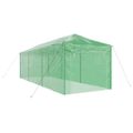 vidaXL Skleník s rýchlo postaviteľným rámom Zelená 290 x 870 x 315 cm