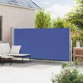 vidaXL Zaťahovacia bočná markíza na terasu 180x500 cm modrá